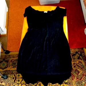 Slinky 3 dot short sleeved dress black midi never worn